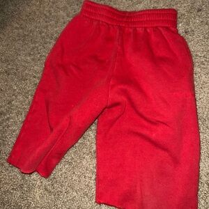 Red balenciaga shorts kids